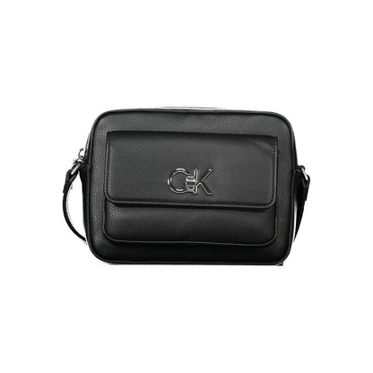 Calvin Klein Damenhandtasche aus Polyethylen, Schwarz