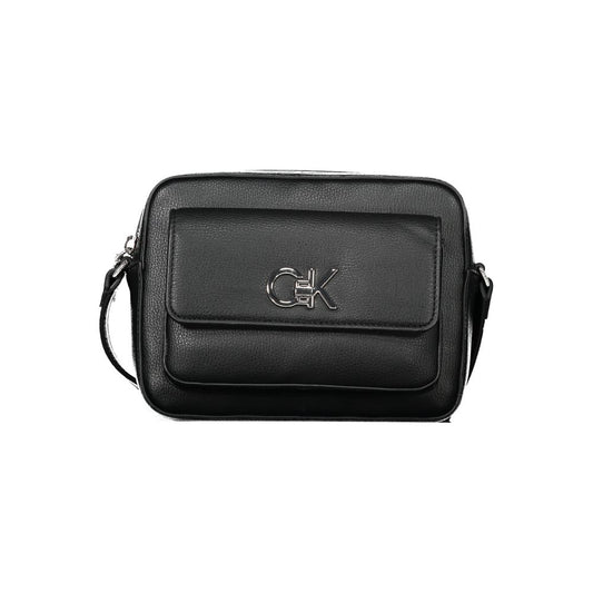 Calvin Klein Damenhandtasche aus Polyethylen, Schwarz