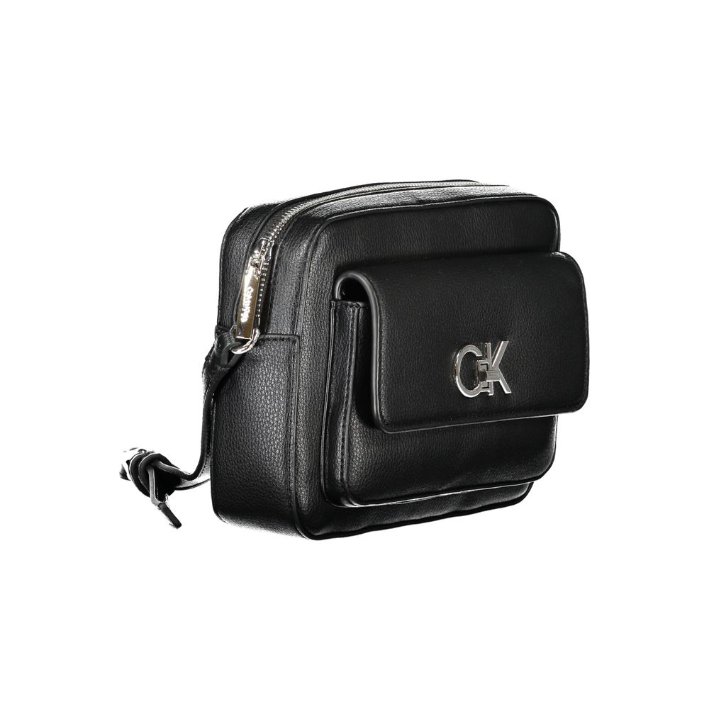 Calvin Klein Damenhandtasche aus Polyethylen, Schwarz