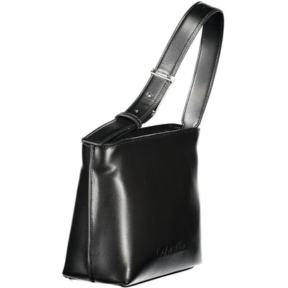 Calvin Klein Schwarze Polyester-Damenhandtasche