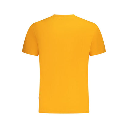 Napapijri Orangefarbenes Herren-T-Shirt aus Baumwolle
