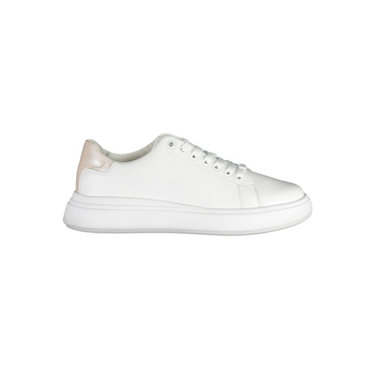 Calvin Klein Damen Sneaker aus weißem Leder