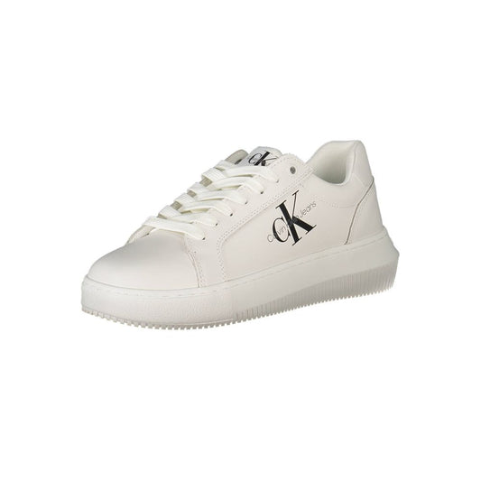 Calvin Klein Damen Sneaker aus weißem Polyester