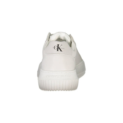 Calvin Klein Damen Sneaker aus weißem Polyester