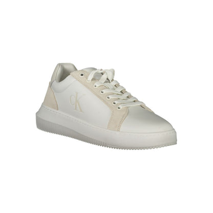 Calvin Klein – Weiße Polyethylen-Sneaker für Herren