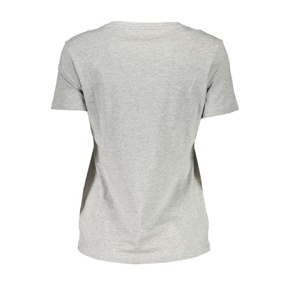 Guess Jeans Braunes Baumwoll-T-Shirt für Damen