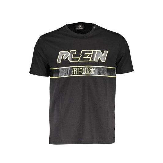 Plein Sport Schwarzes Baumwoll-Herren-T-Shirt