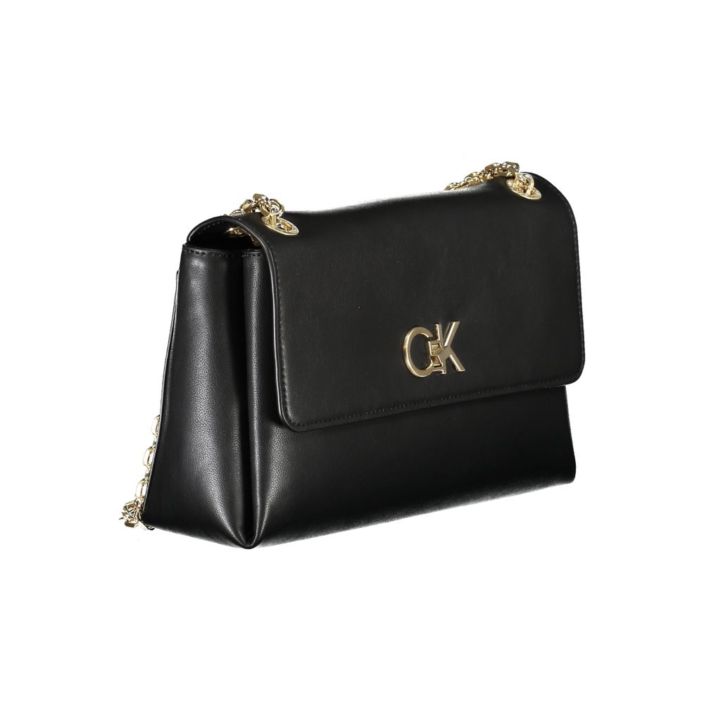 Calvin Klein Schwarze Polyester-Handtasche