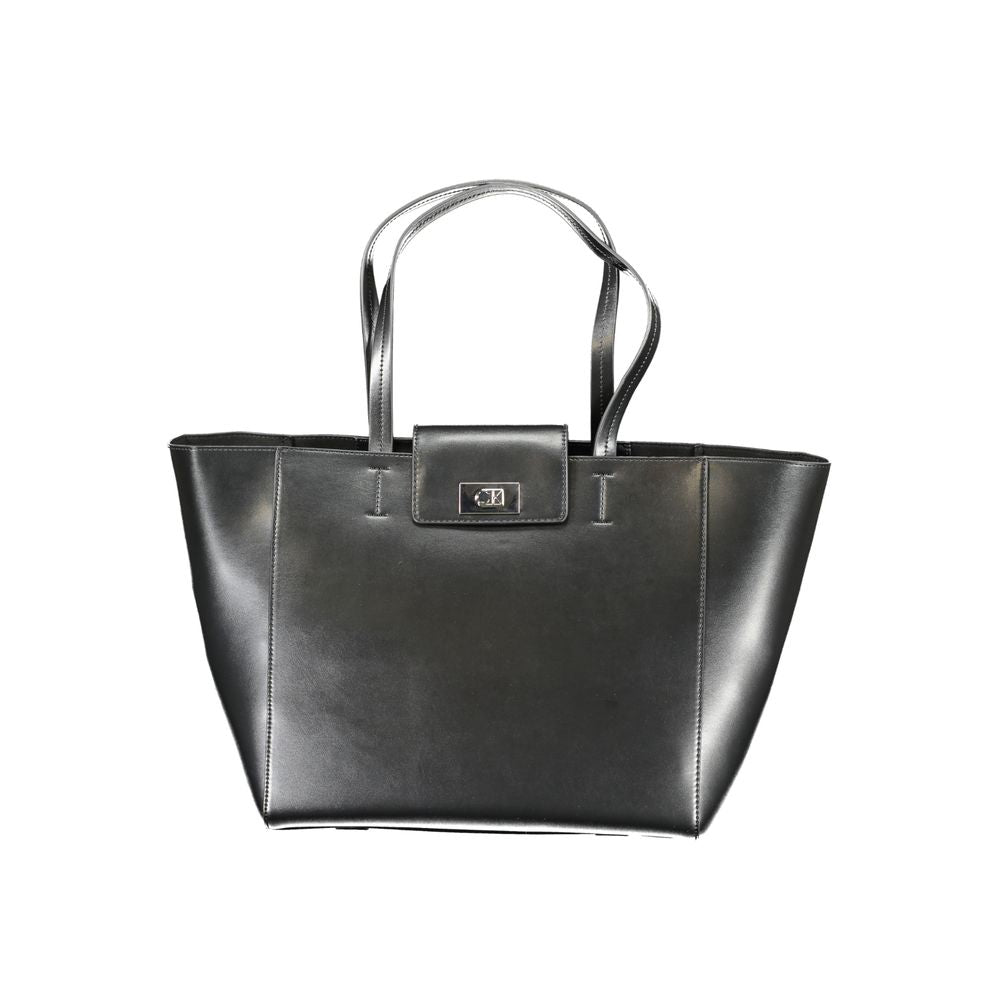 Calvin Klein Schwarze Polyester-Handtasche