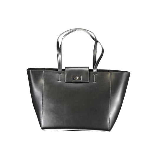 Calvin Klein Schwarze Polyester-Handtasche