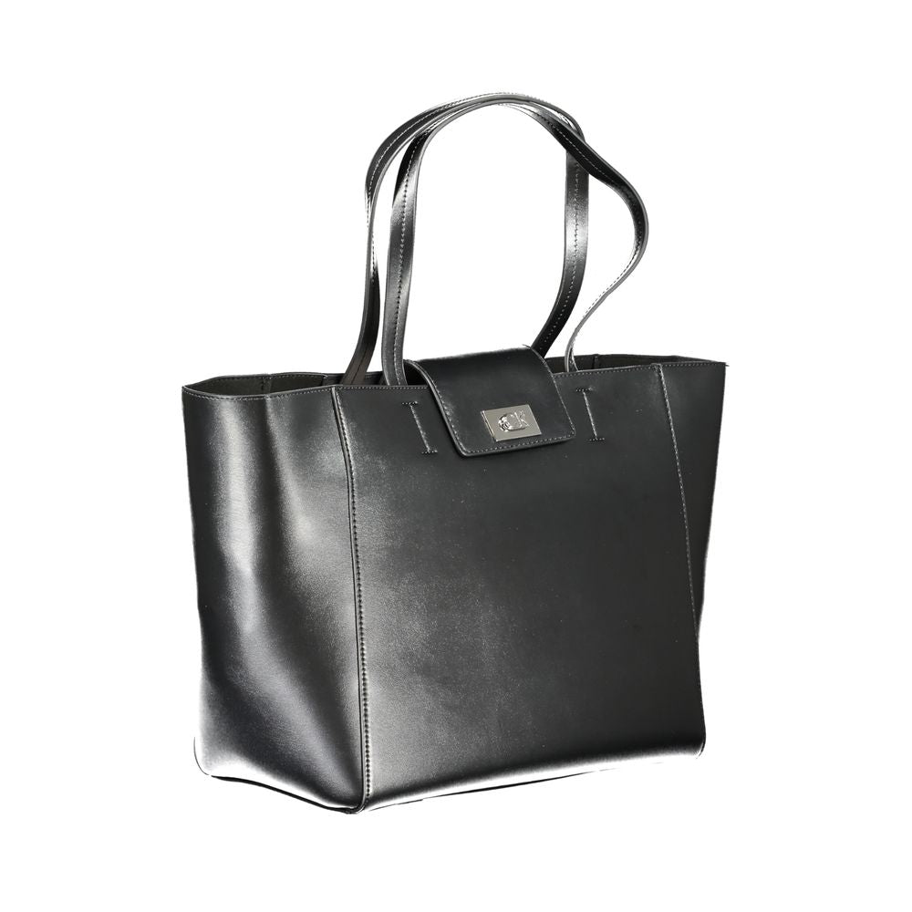 Calvin Klein Schwarze Polyester-Handtasche