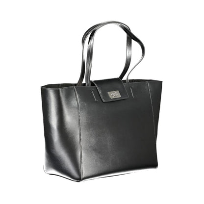Calvin Klein Schwarze Polyester-Handtasche