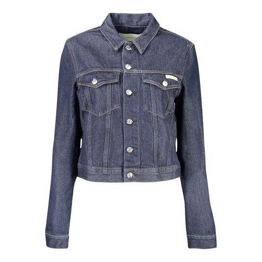 Calvin Klein Blaue Baumwolljacke für Damen