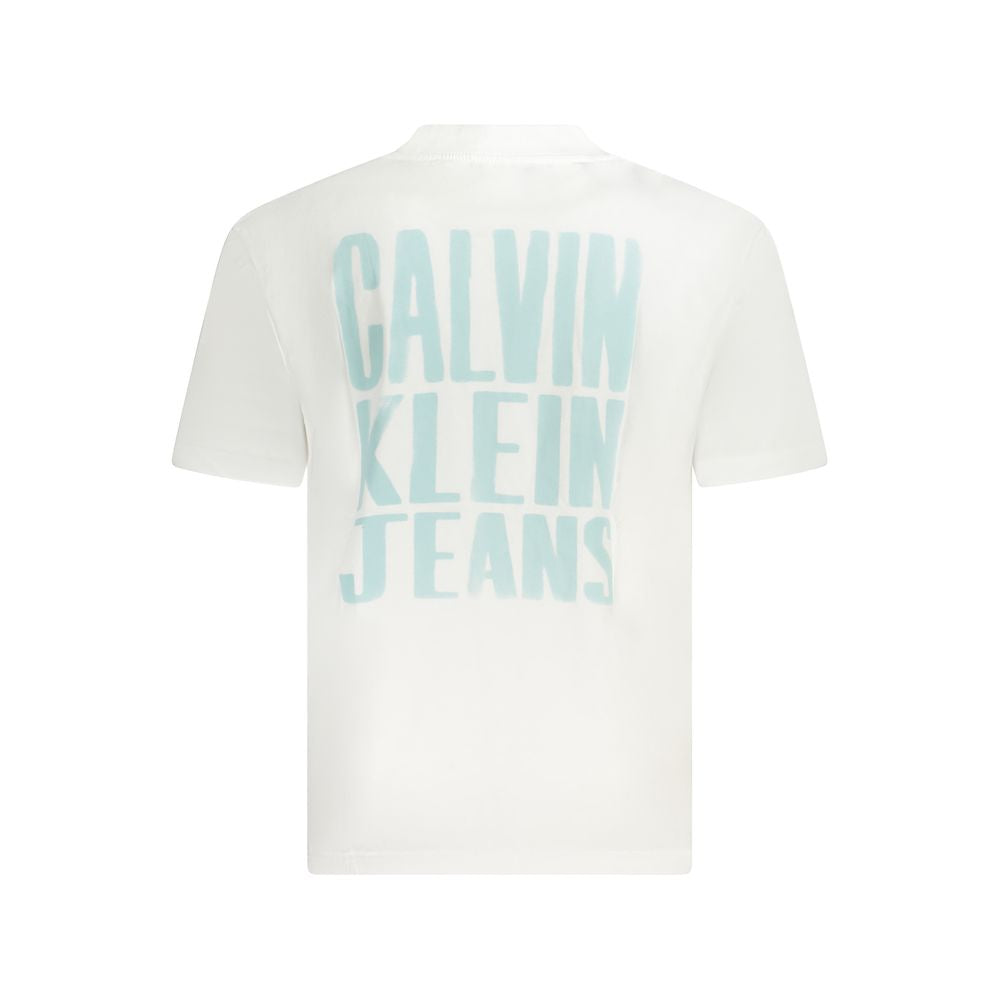 Calvin Klein – Weißes Baumwoll-T-Shirt