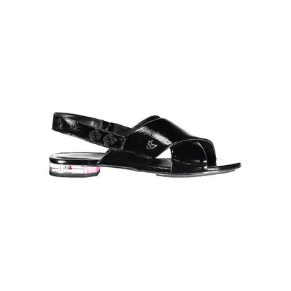 Calvin Klein Damen-Sandalen aus schwarzem Leder