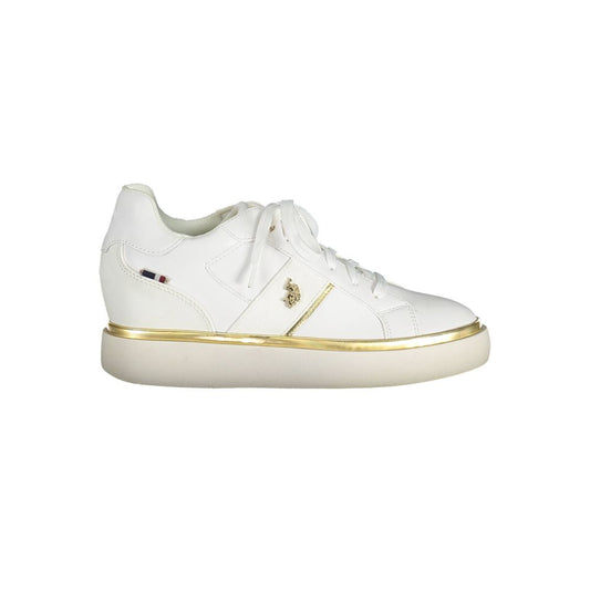 US POLO ASSN. Weiße Polyester-Damen-Sneaker