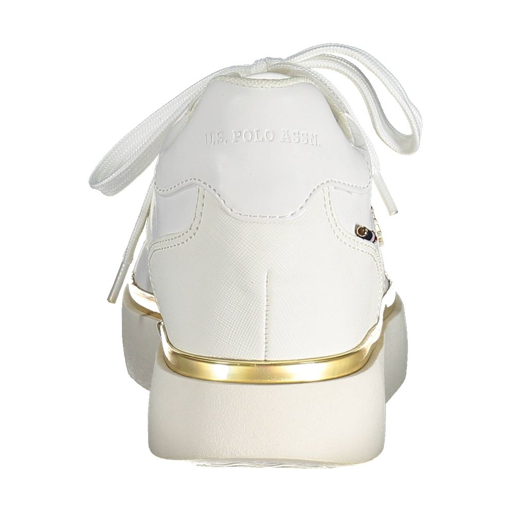 US POLO ASSN. Weiße Polyester-Damen-Sneaker