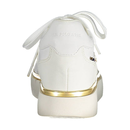 US POLO ASSN. Weiße Polyester-Damen-Sneaker