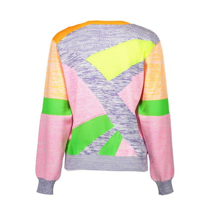 Love Moschino – Mehrfarbiger Pullover aus anderen Fasern
