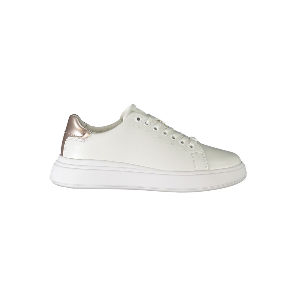 Calvin Klein – Weißer Polyester-Sneaker