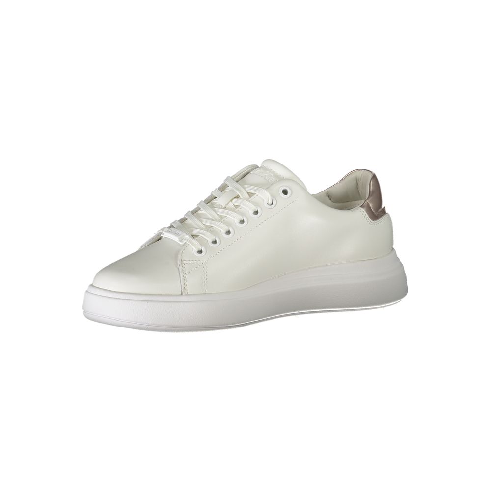 Calvin Klein – Weißer Polyester-Sneaker