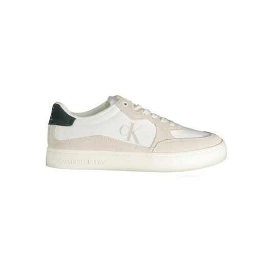 Calvin Klein Herren-Sneaker aus weißem Leder