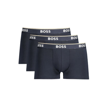 Hugo Boss Herren Boxershorts aus blauer Baumwolle