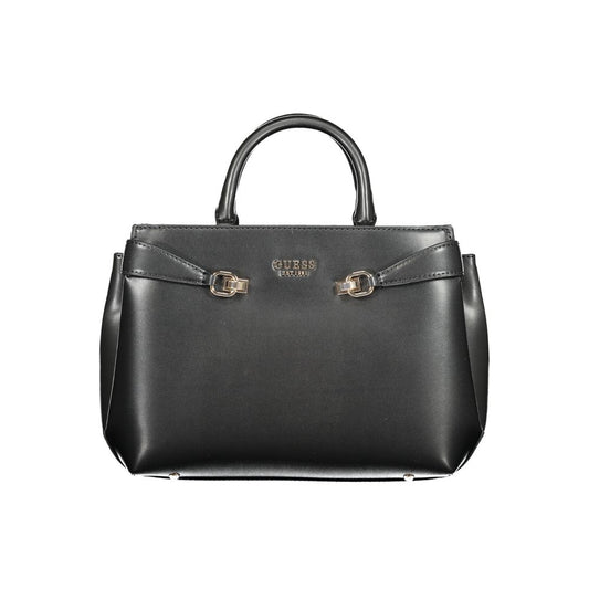 Guess Jeans Schwarze Polyethylen-Damenhandtasche