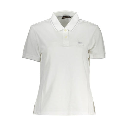 Napapijri Weißes Poloshirt aus Baumwolle für Damen