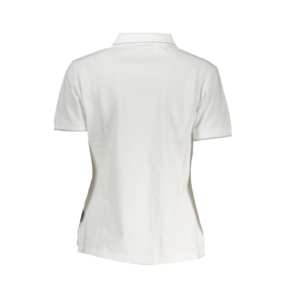 Napapijri Weißes Poloshirt aus Baumwolle für Damen