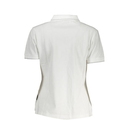 Napapijri Weißes Poloshirt aus Baumwolle für Damen