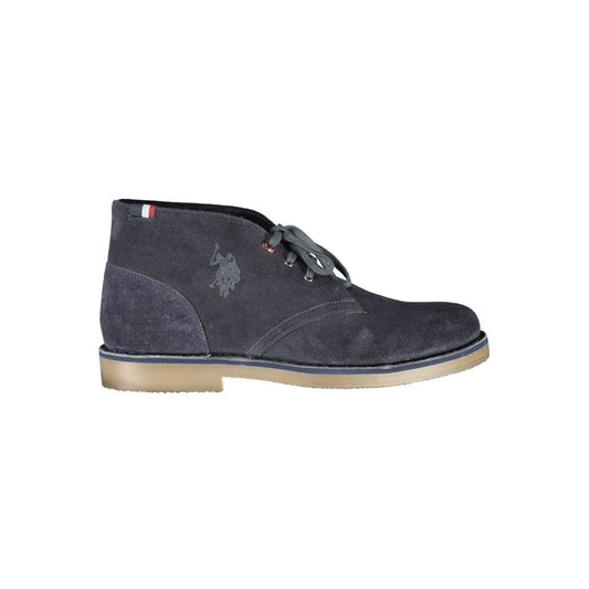 US POLO ASSN. Blue Leather Mens Ankle Boot