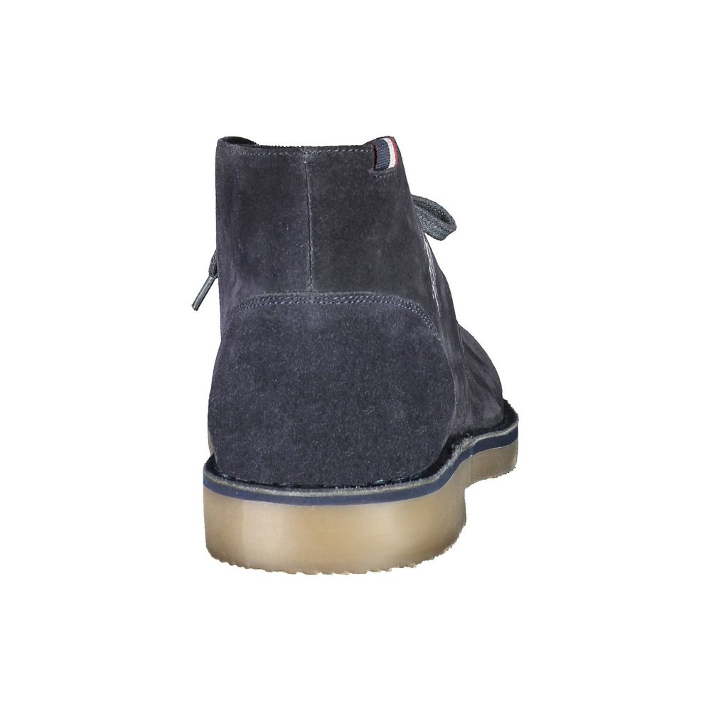 US POLO ASSN. Blue Leather Mens Ankle Boot