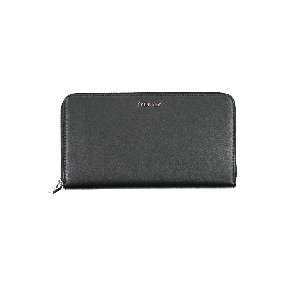 Calvin Klein – Schwarze Polyethylen-Geldbörse für Damen