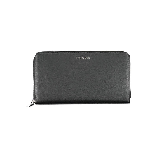 Calvin Klein – Schwarze Polyethylen-Geldbörse für Damen