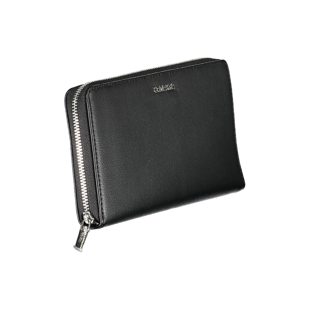 Calvin Klein – Schwarze Polyethylen-Geldbörse für Damen
