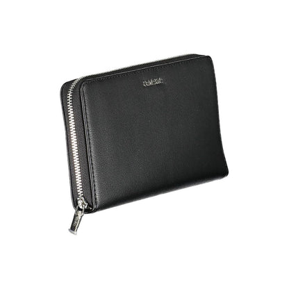 Calvin Klein – Schwarze Polyethylen-Geldbörse für Damen