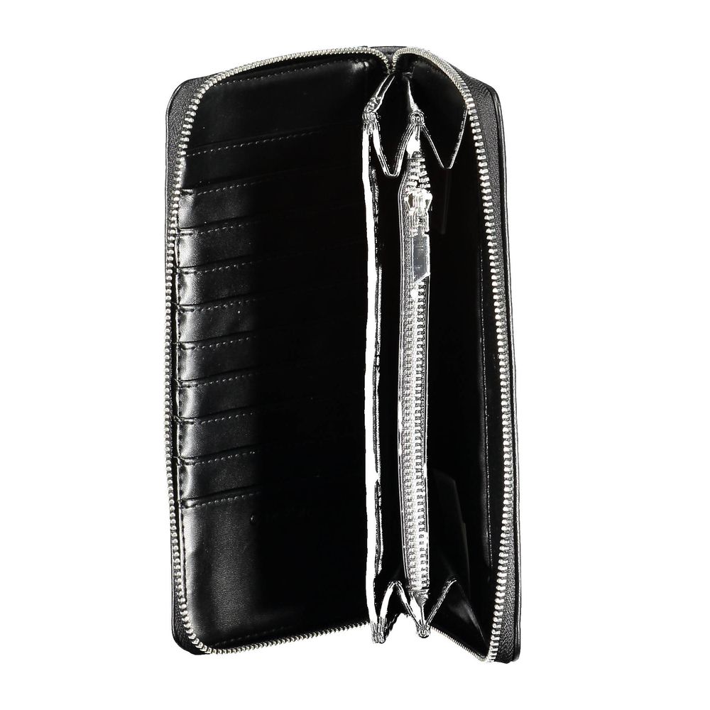 Calvin Klein – Schwarze Polyethylen-Geldbörse für Damen