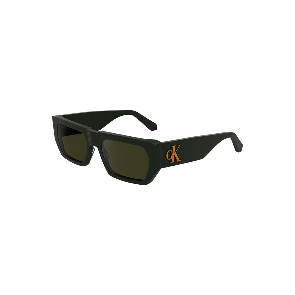 Calvin Klein – Grüne Acetat-Sonnenbrille für Herren