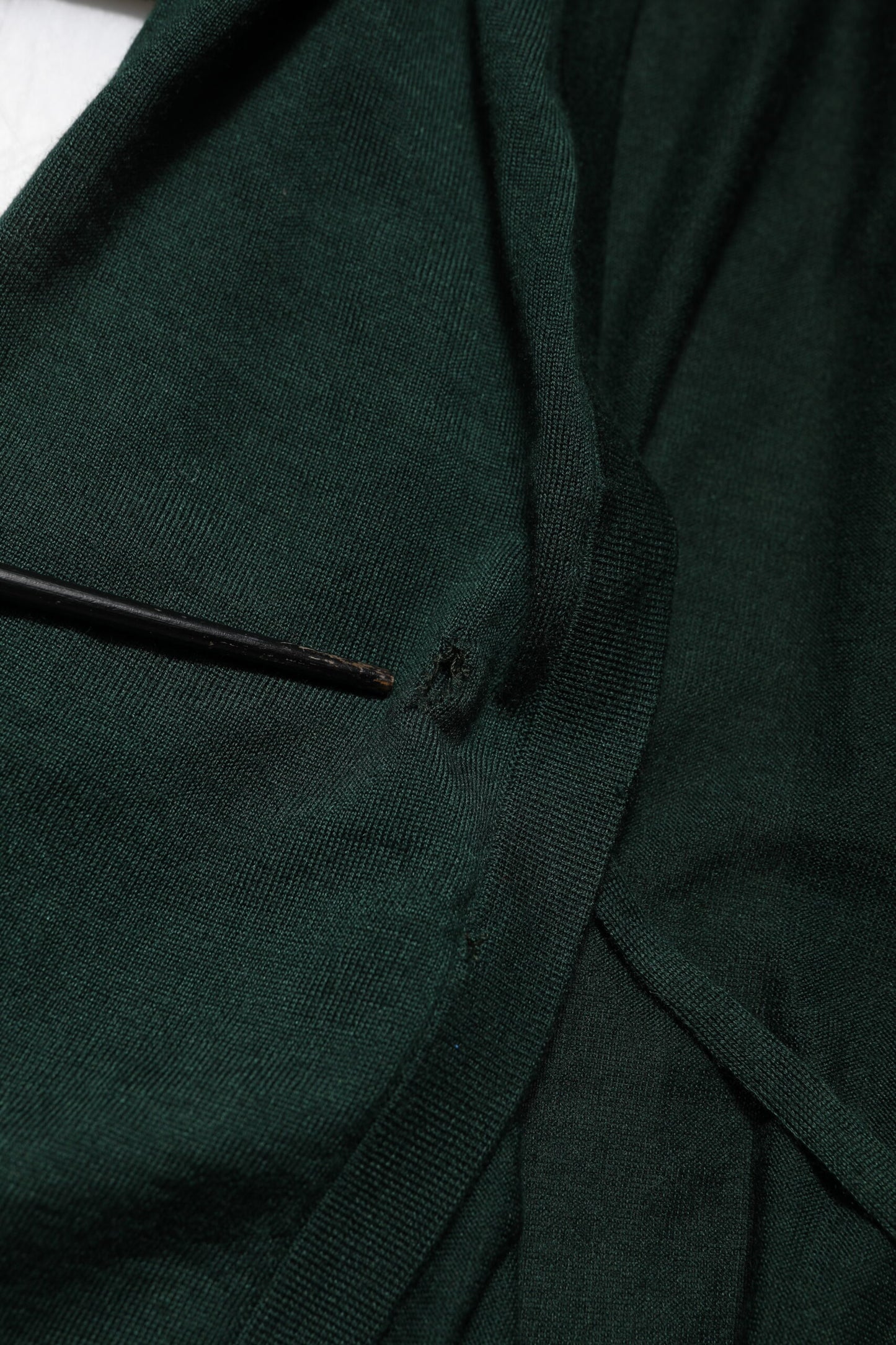 Dolce &amp; Gabbana Dunkelgrüner Cardigan aus Kaschmir und Seide