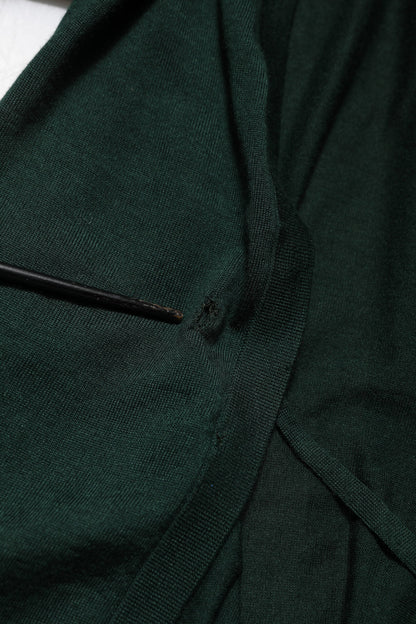 Dolce &amp; Gabbana Dunkelgrüner Cardigan aus Kaschmir und Seide
