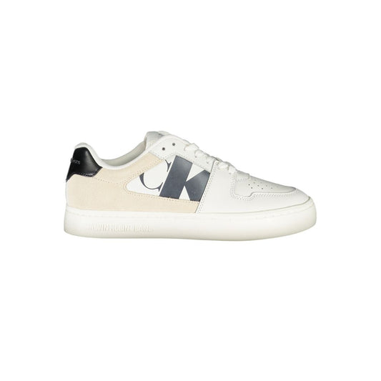 Calvin Klein – Weißer Polyester-Sneaker