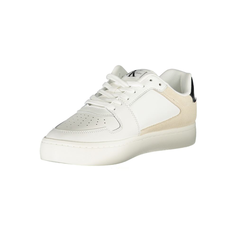 Calvin Klein – Weißer Polyester-Sneaker