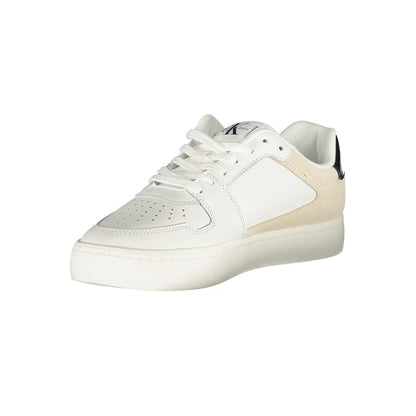 Calvin Klein – Weißer Polyester-Sneaker