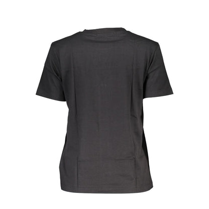 Calvin Klein – Schwarzes Baumwoll-T-Shirt für Damen
