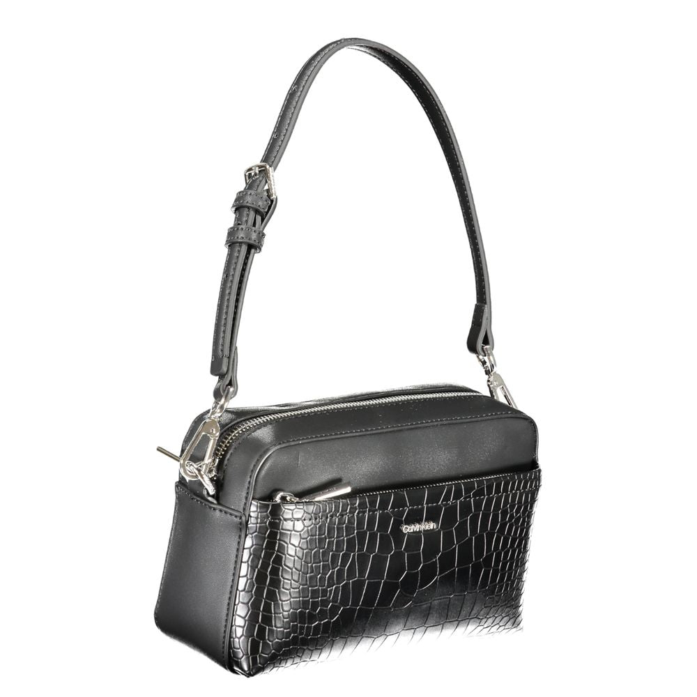 Calvin Klein Schwarze Polyester-Handtasche