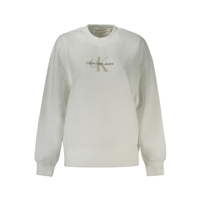 Calvin Klein Weißer Baumwollpullover für Damen