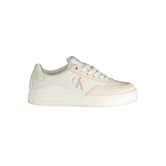 Calvin Klein – Weißer Polyester-Sneaker