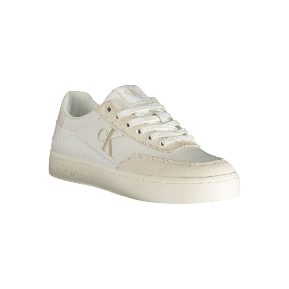Calvin Klein – Weißer Polyester-Sneaker