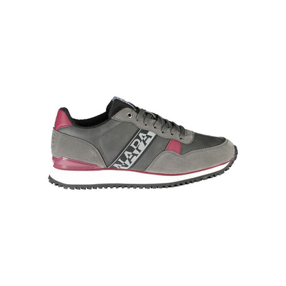 Napapijri – Elegante graue Schnür-Sneaker mit Kontrastakzenten